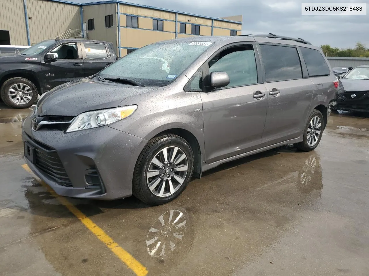 2019 Toyota Sienna Le VIN: 5TDJZ3DC5KS218483 Lot: 78881554