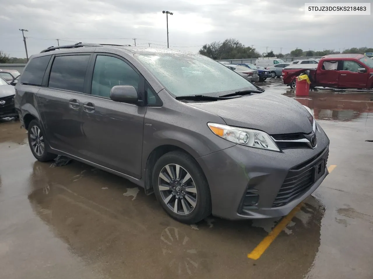 2019 Toyota Sienna Le VIN: 5TDJZ3DC5KS218483 Lot: 78881554