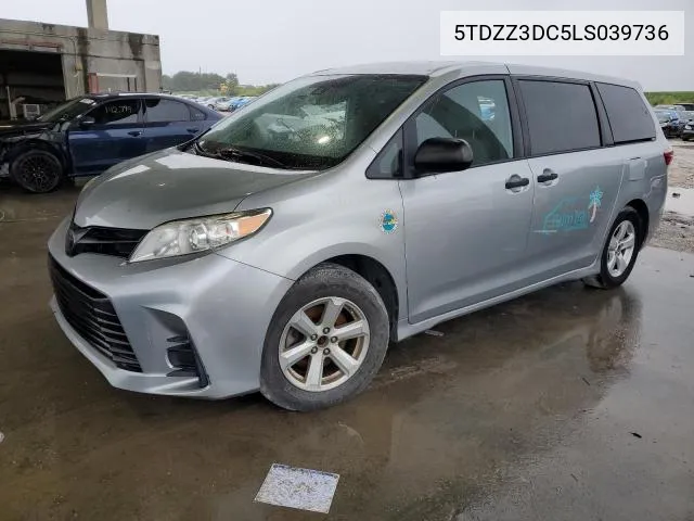 2020 Toyota Sienna L VIN: 5TDZZ3DC5LS039736 Lot: 51521984