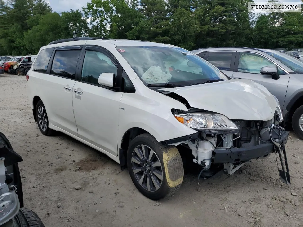 2020 Toyota Sienna Xle VIN: 5TDDZ3DC9LS239786 Lot: 52898764