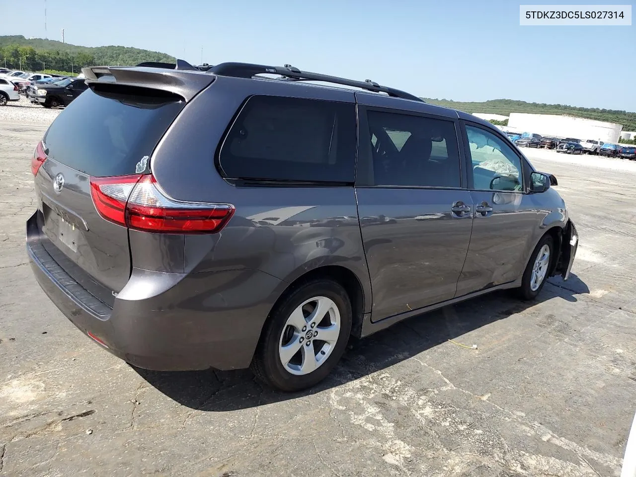 2020 Toyota Sienna Le VIN: 5TDKZ3DC5LS027314 Lot: 60532444