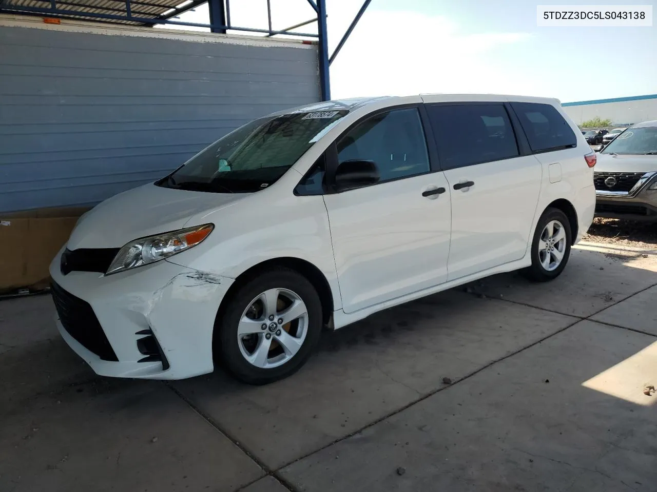 5TDZZ3DC5LS043138 2020 Toyota Sienna L