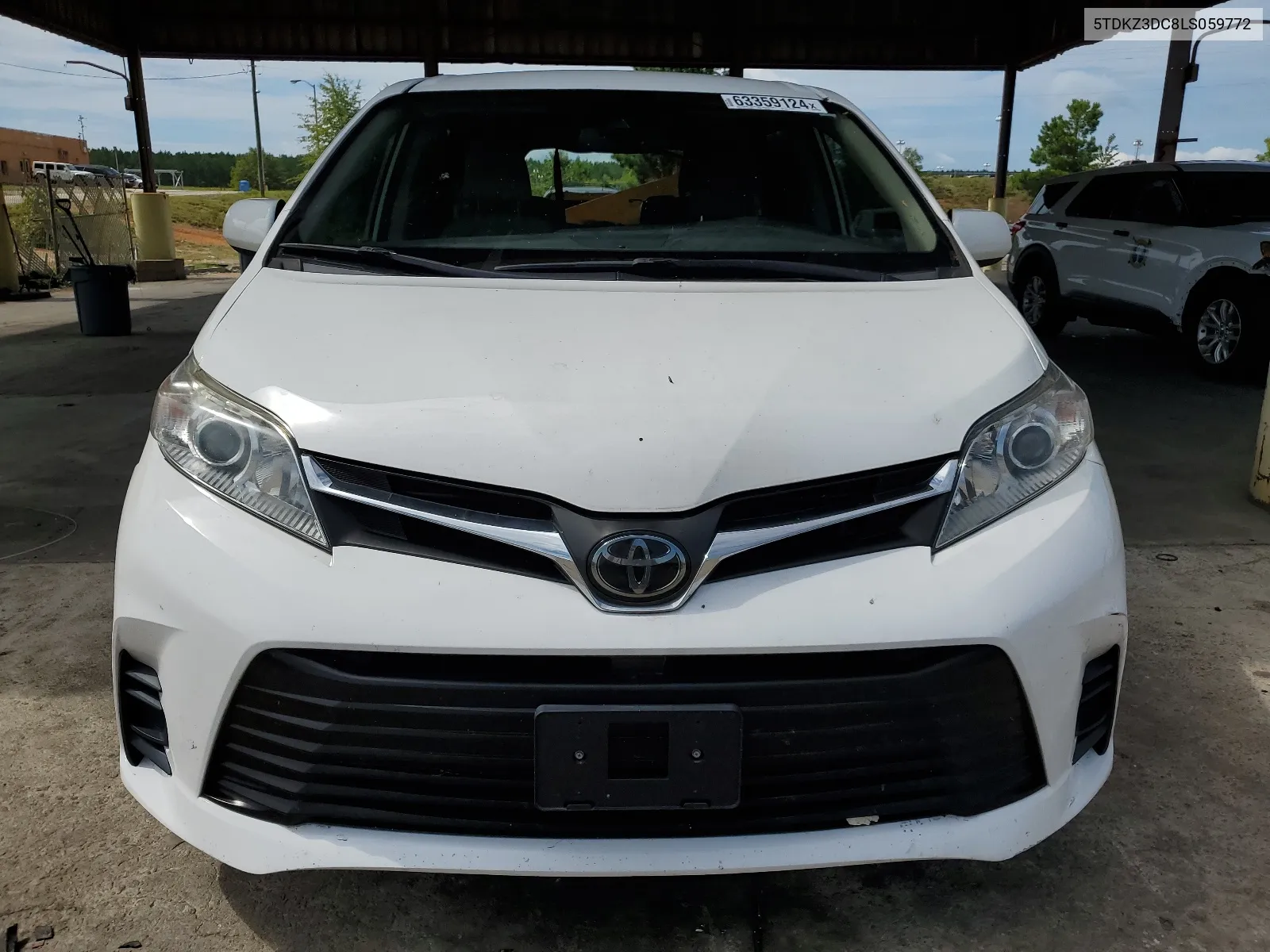 2020 Toyota Sienna Le VIN: 5TDKZ3DC8LS059772 Lot: 63359124