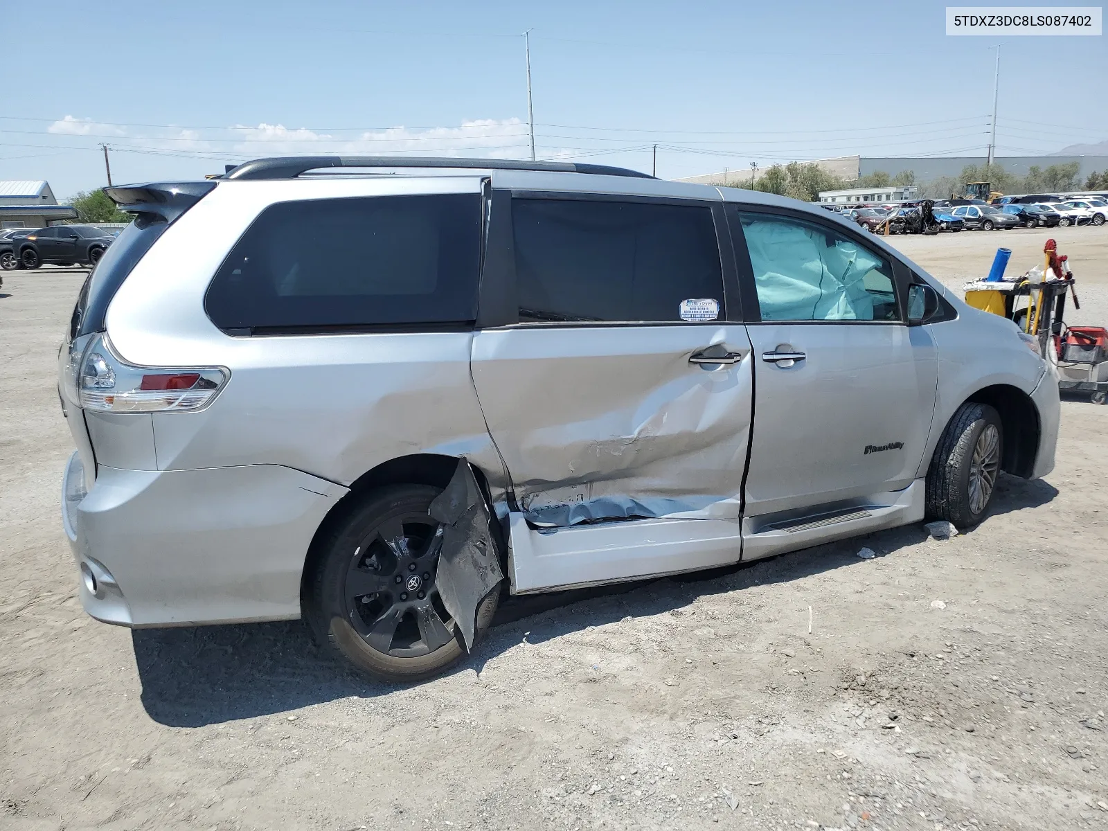 2020 Toyota Sienna Se VIN: 5TDXZ3DC8LS087402 Lot: 64886834