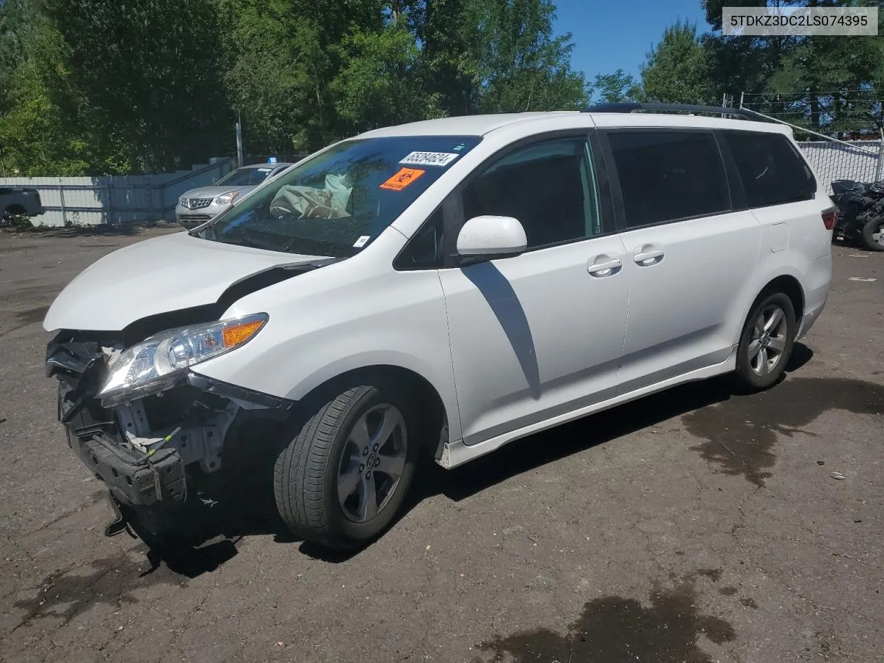 5TDKZ3DC2LS074395 2020 Toyota Sienna Le