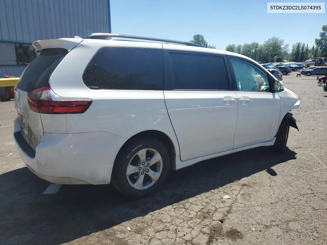 2020 Toyota Sienna Le VIN: 5TDKZ3DC2LS074395 Lot: 65284624