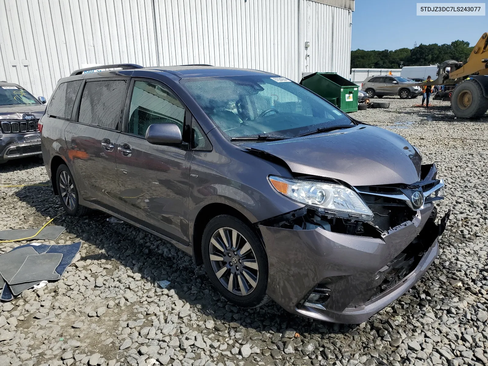 2020 Toyota Sienna Le VIN: 5TDJZ3DC7LS243077 Lot: 67554554