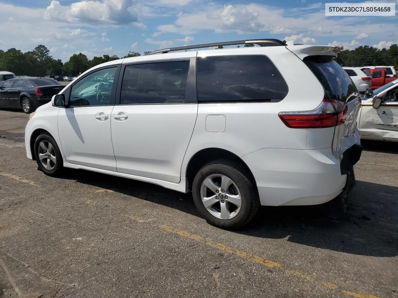 2020 Toyota Sienna Le VIN: 5TDKZ3DC7LS054658 Lot: 69059194