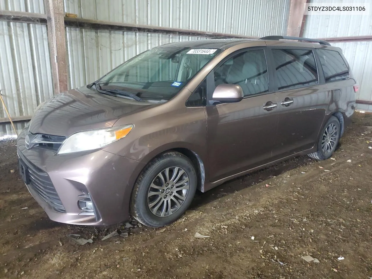 5TDYZ3DC4LS031106 2020 Toyota Sienna Xle