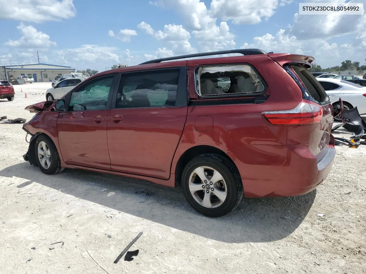 5TDKZ3DC8LS054992 2020 Toyota Sienna Le