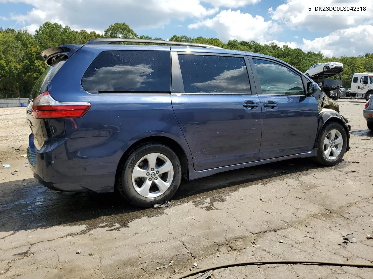 2020 Toyota Sienna Le VIN: 5TDKZ3DC0LS042318 Lot: 70649014