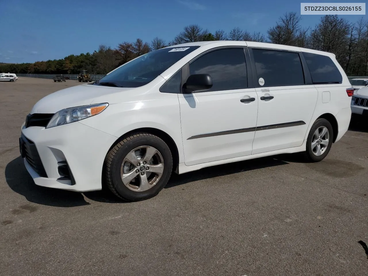 2020 Toyota Sienna L VIN: 5TDZZ3DC8LS026155 Lot: 71681334