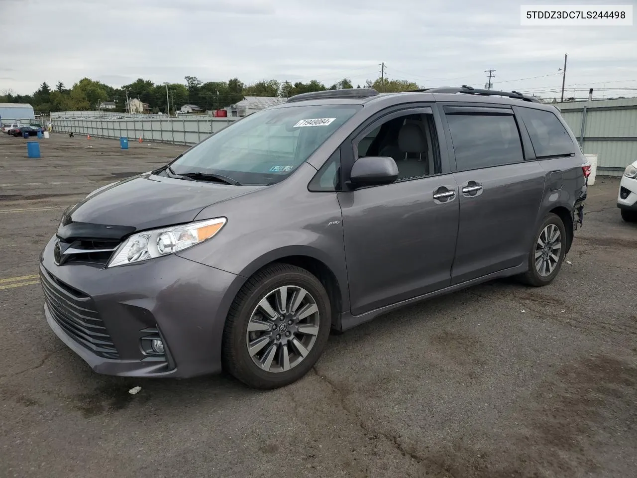 2020 Toyota Sienna Xle VIN: 5TDDZ3DC7LS244498 Lot: 71949084