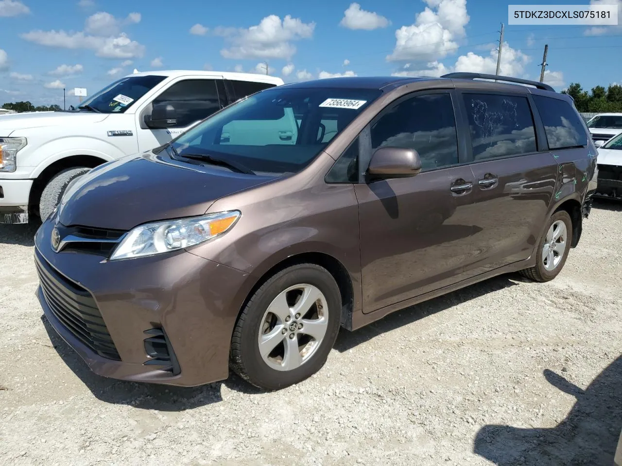 5TDKZ3DCXLS075181 2020 Toyota Sienna Le