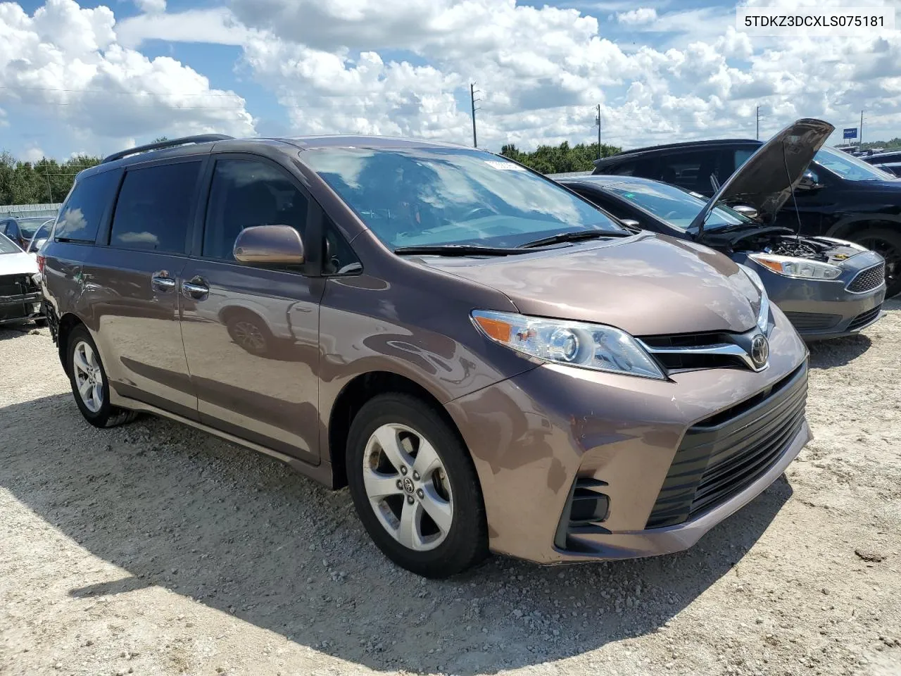 2020 Toyota Sienna Le VIN: 5TDKZ3DCXLS075181 Lot: 73563964