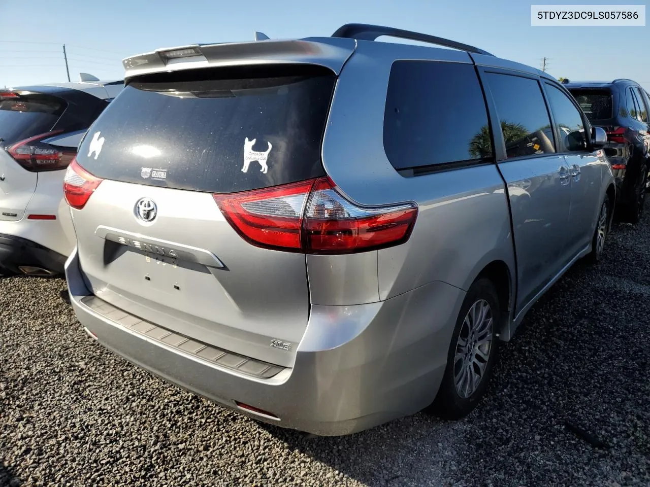 2020 Toyota Sienna Xle VIN: 5TDYZ3DC9LS057586 Lot: 74081604