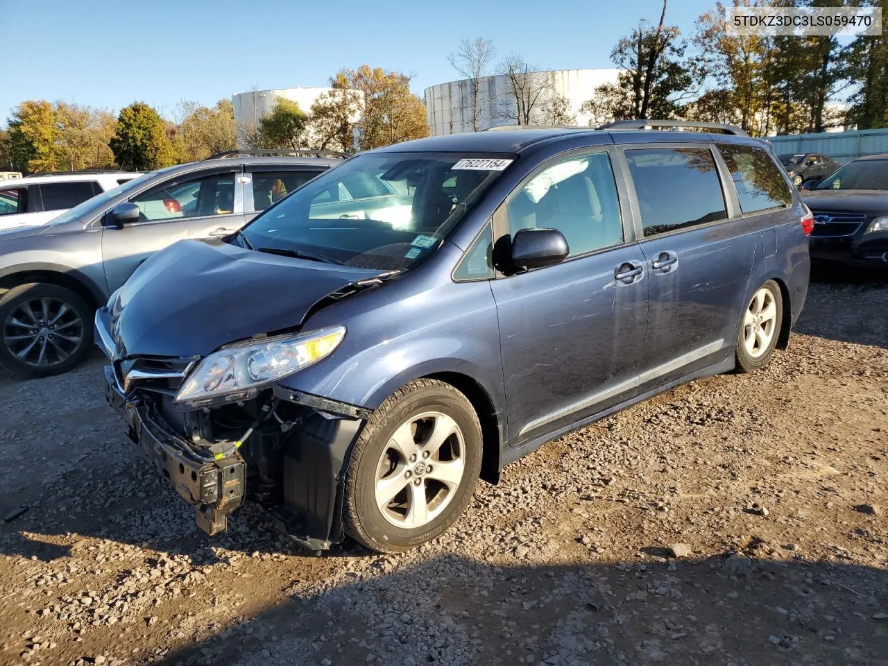 5TDKZ3DC3LS059470 2020 Toyota Sienna Le