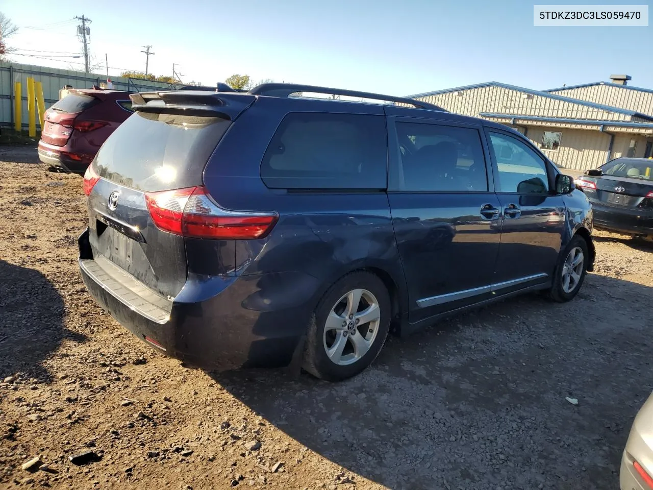 5TDKZ3DC3LS059470 2020 Toyota Sienna Le