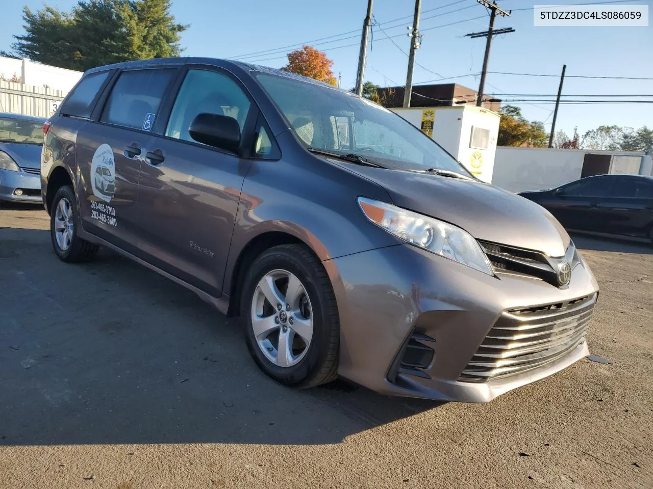 5TDZZ3DC4LS086059 2020 Toyota Sienna L