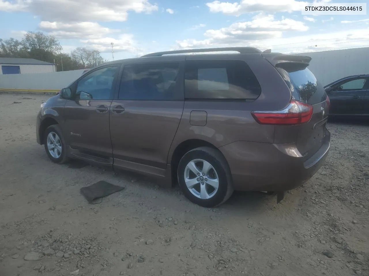 2020 Toyota Sienna Le VIN: 5TDKZ3DC5LS044615 Lot: 76539564