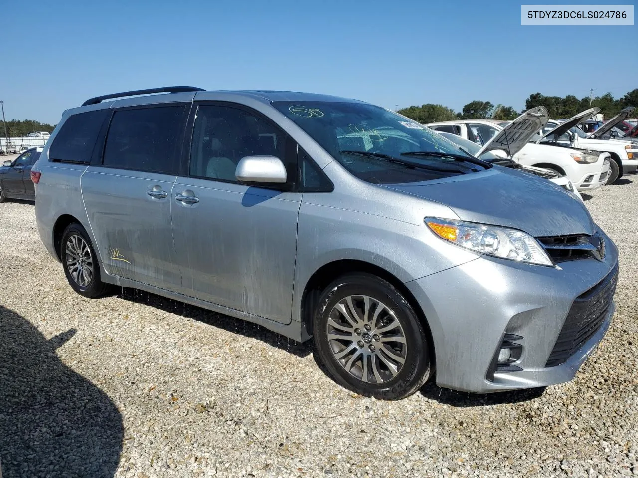 5TDYZ3DC6LS024786 2020 Toyota Sienna Xle