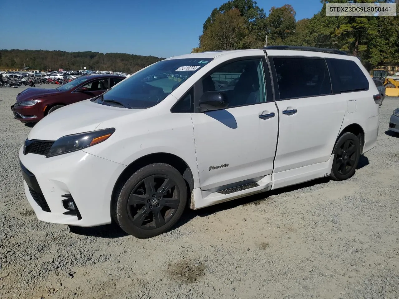 2020 Toyota Sienna Se VIN: 5TDXZ3DC9LS050441 Lot: 77310274