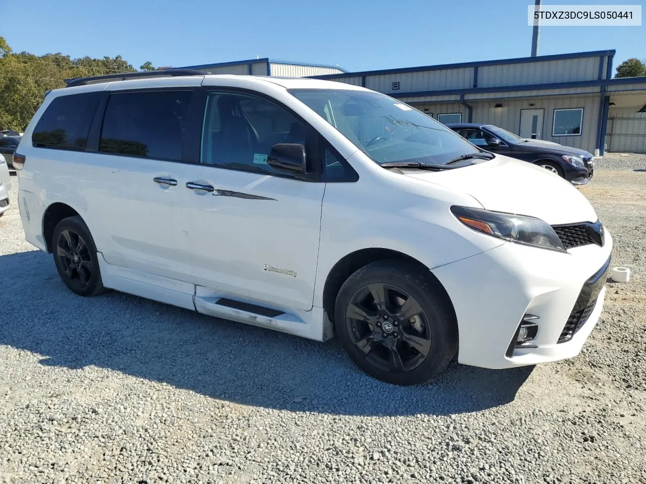 2020 Toyota Sienna Se VIN: 5TDXZ3DC9LS050441 Lot: 77310274