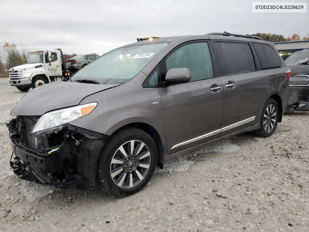 2020 Toyota Sienna Xle VIN: 5TDDZ3DC4LS228629 Lot: 77551254