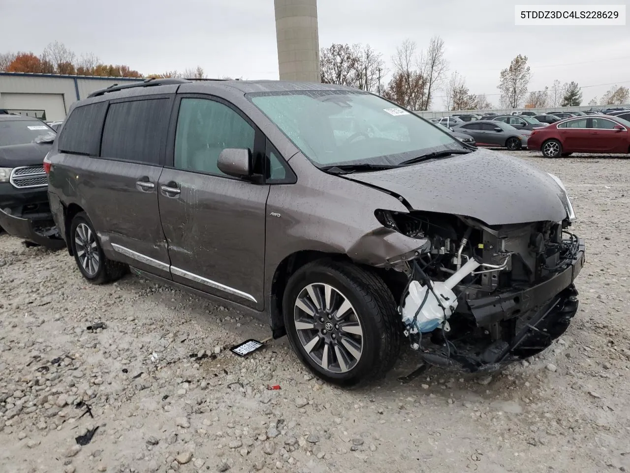 2020 Toyota Sienna Xle VIN: 5TDDZ3DC4LS228629 Lot: 77551254