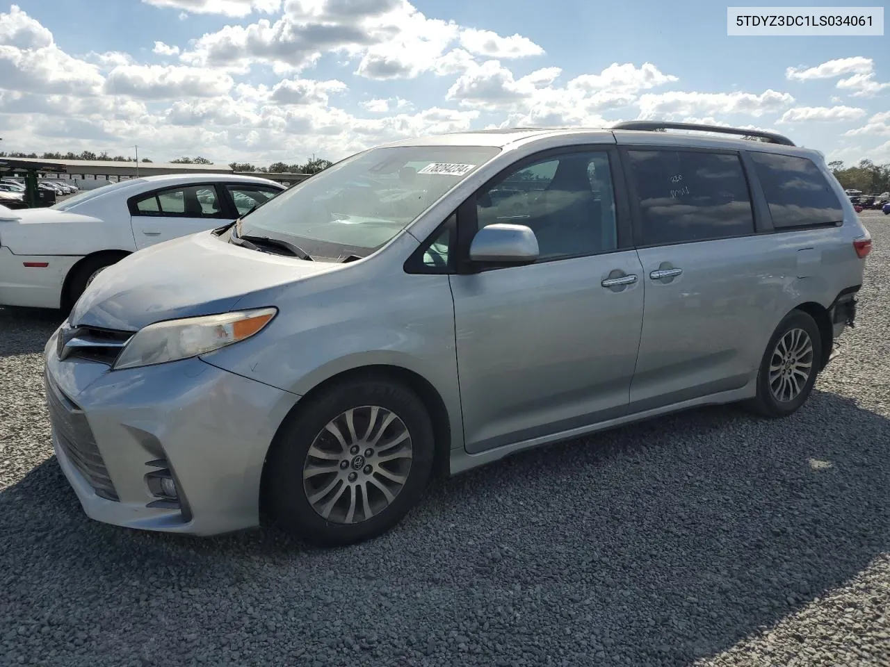 2020 Toyota Sienna Xle VIN: 5TDYZ3DC1LS034061 Lot: 78284234