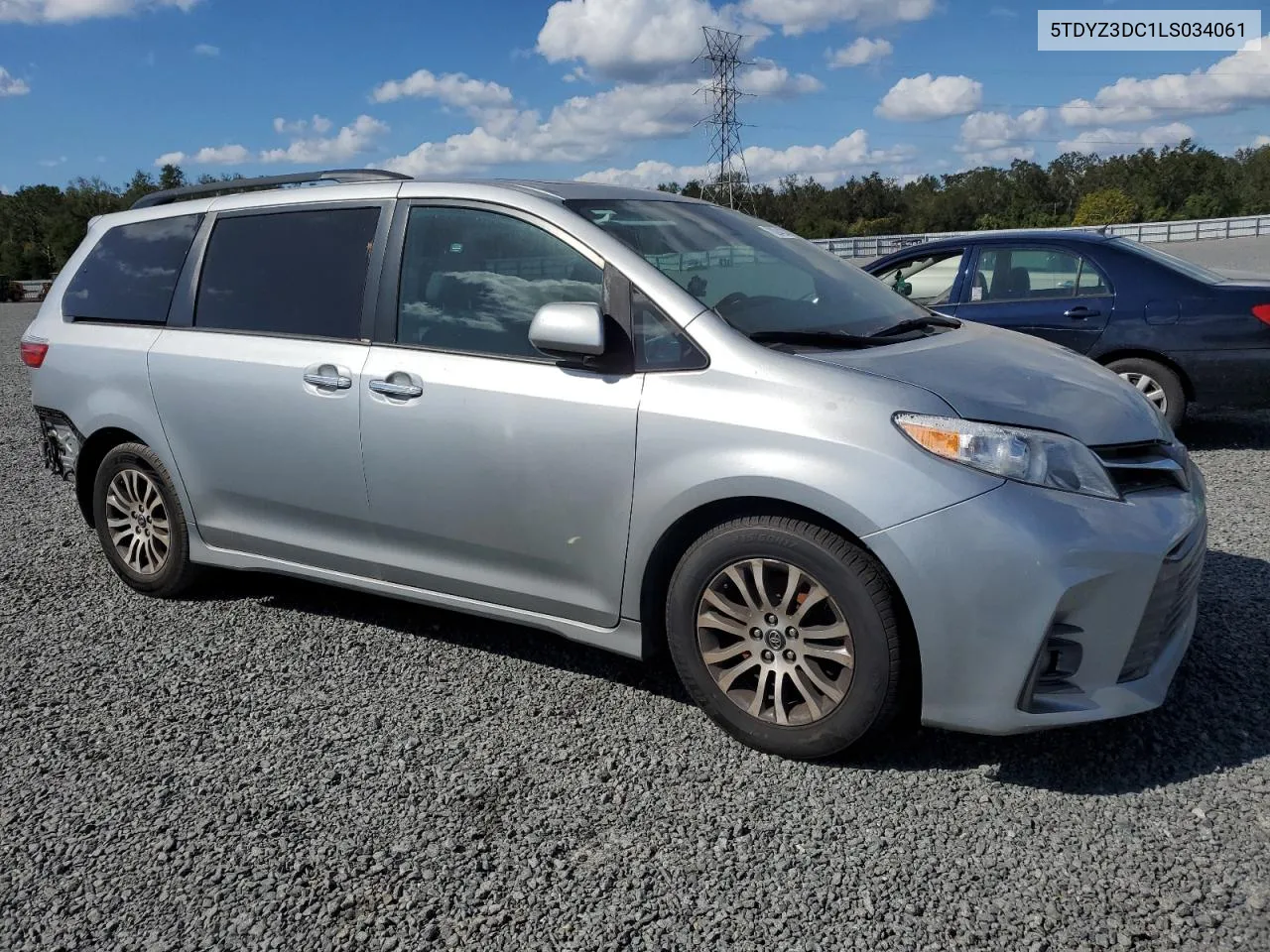 2020 Toyota Sienna Xle VIN: 5TDYZ3DC1LS034061 Lot: 78284234