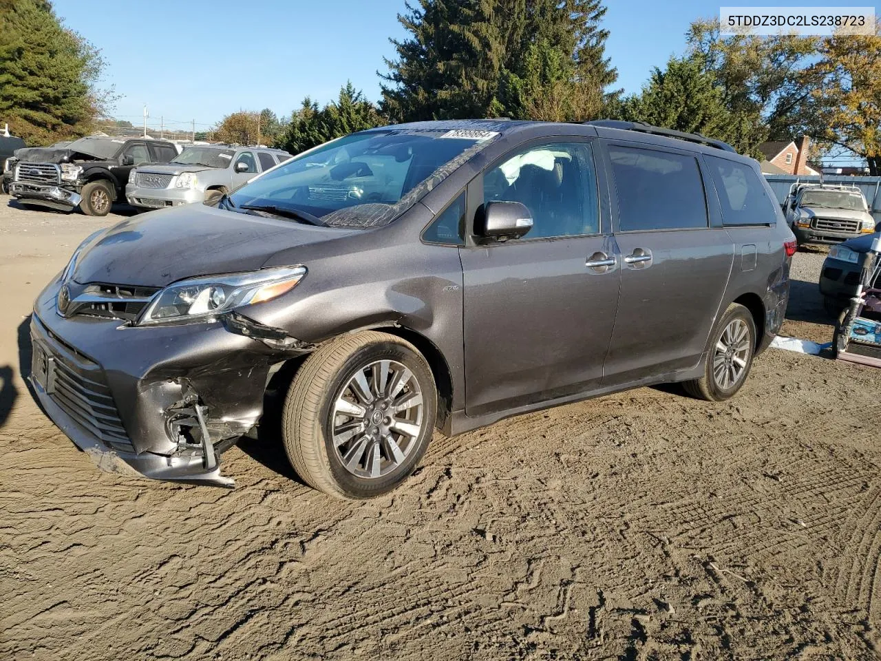 2020 Toyota Sienna Xle VIN: 5TDDZ3DC2LS238723 Lot: 78399864