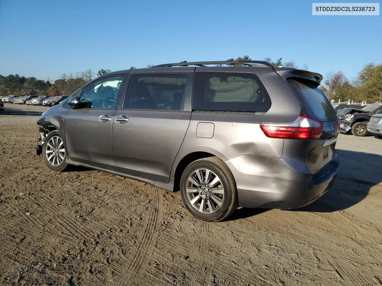 2020 Toyota Sienna Xle VIN: 5TDDZ3DC2LS238723 Lot: 78399864