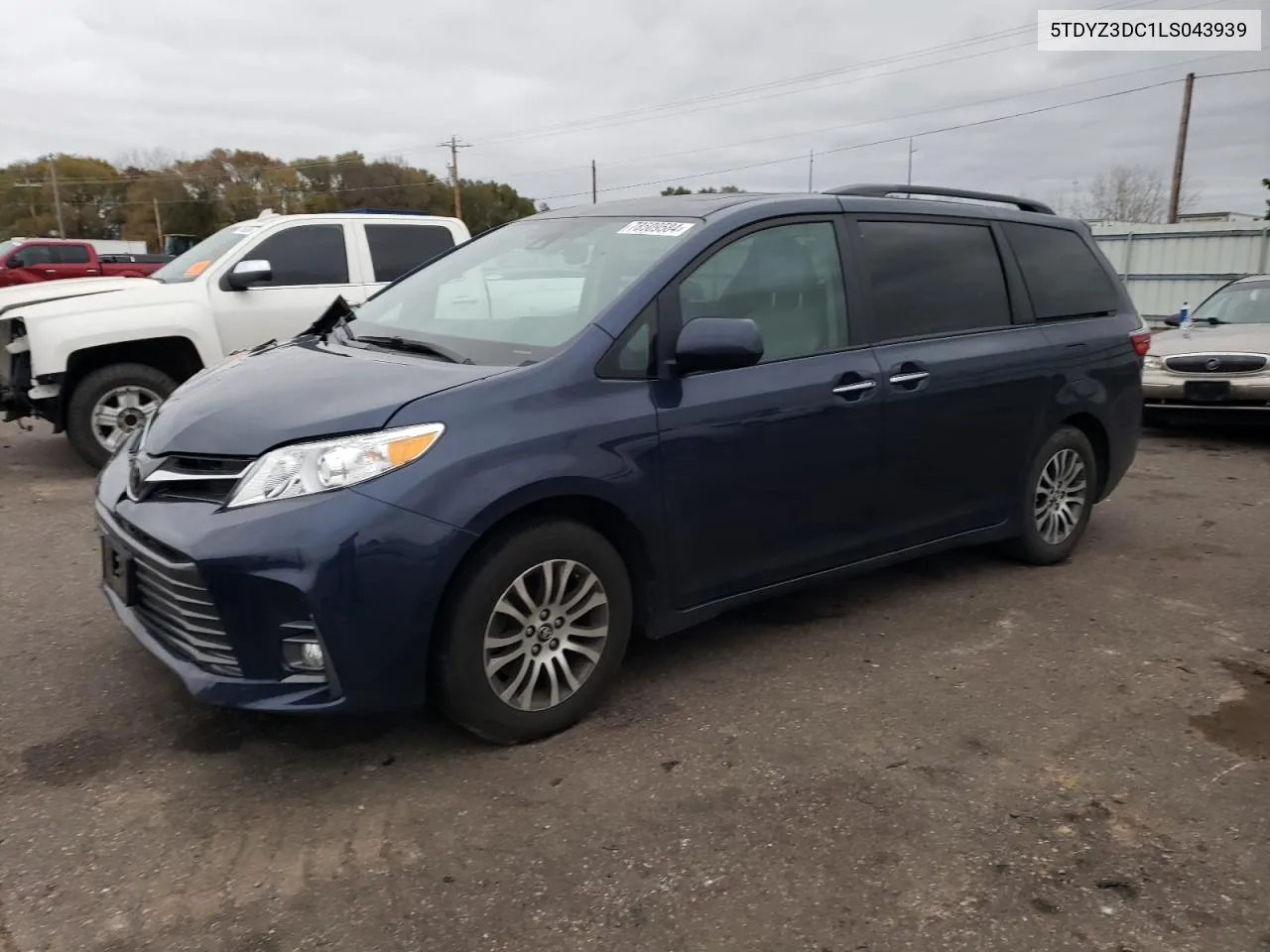 2020 Toyota Sienna Xle VIN: 5TDYZ3DC1LS043939 Lot: 78509584