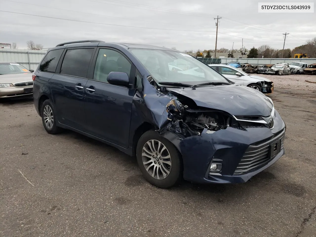 2020 Toyota Sienna Xle VIN: 5TDYZ3DC1LS043939 Lot: 78509584