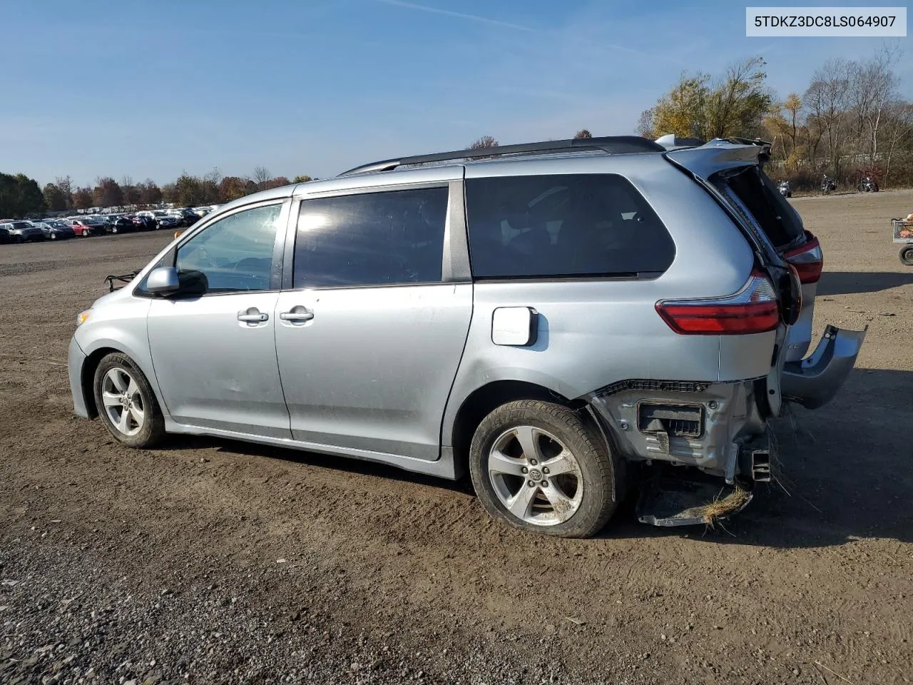 2020 Toyota Sienna Le VIN: 5TDKZ3DC8LS064907 Lot: 78518324