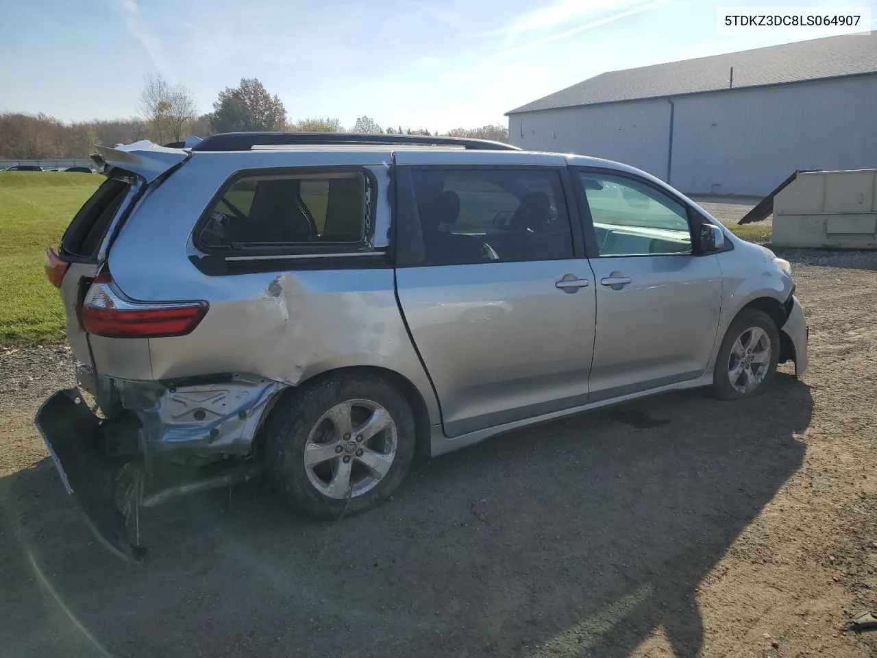 2020 Toyota Sienna Le VIN: 5TDKZ3DC8LS064907 Lot: 78518324