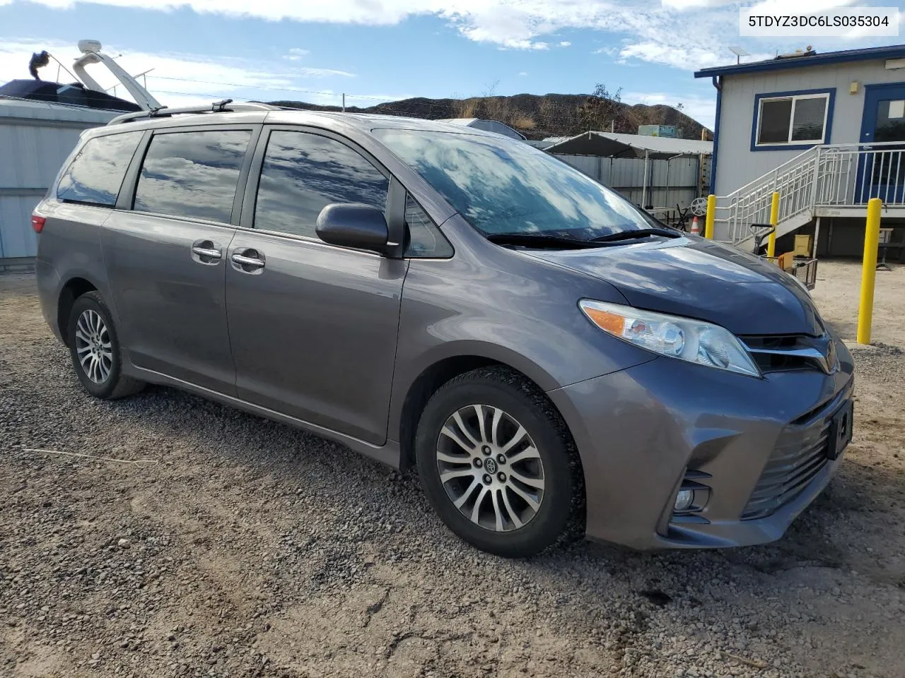 2020 Toyota Sienna Xle VIN: 5TDYZ3DC6LS035304 Lot: 78779304