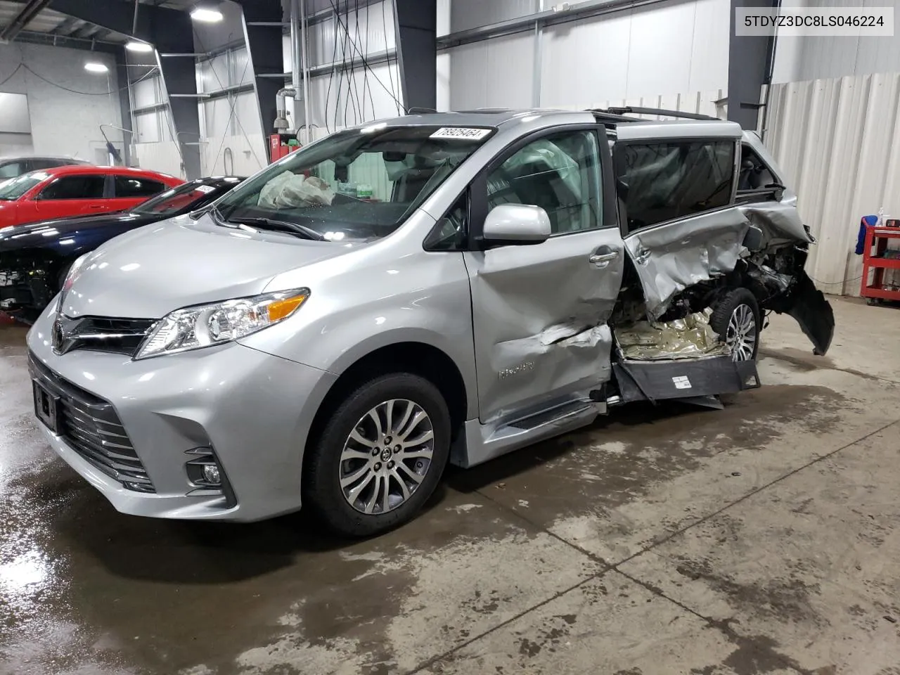 2020 Toyota Sienna Xle VIN: 5TDYZ3DC8LS046224 Lot: 78925464