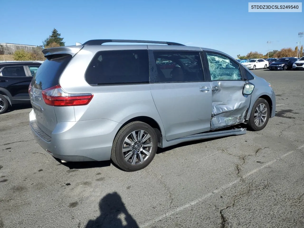 2020 Toyota Sienna Xle VIN: 5TDDZ3DC5LS249540 Lot: 81187254