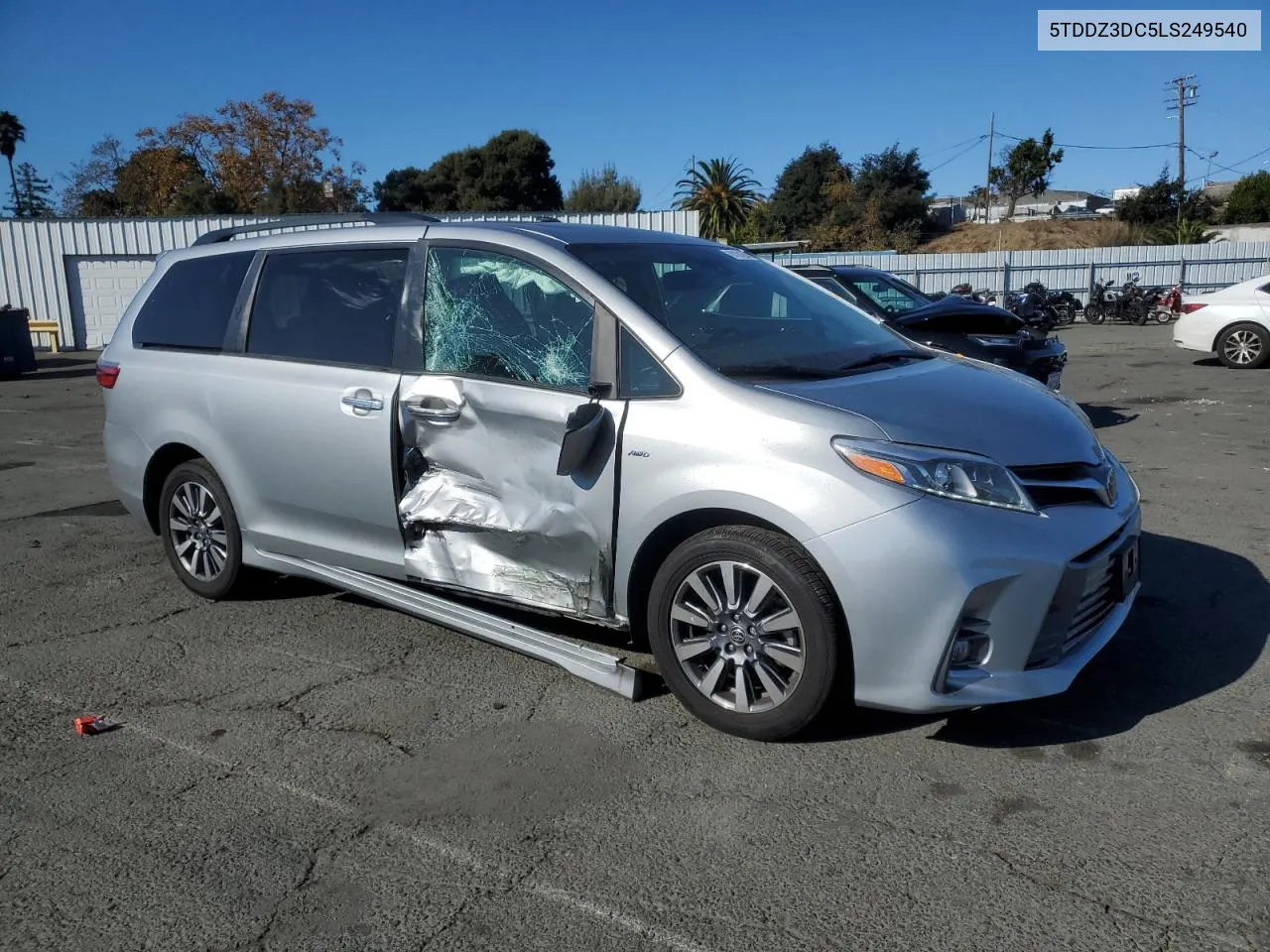 2020 Toyota Sienna Xle VIN: 5TDDZ3DC5LS249540 Lot: 81187254