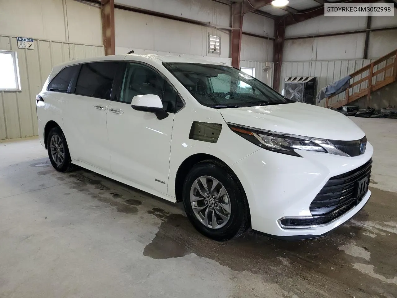 2021 Toyota Sienna Xle VIN: 5TDYRKEC4MS052998 Lot: 54197814