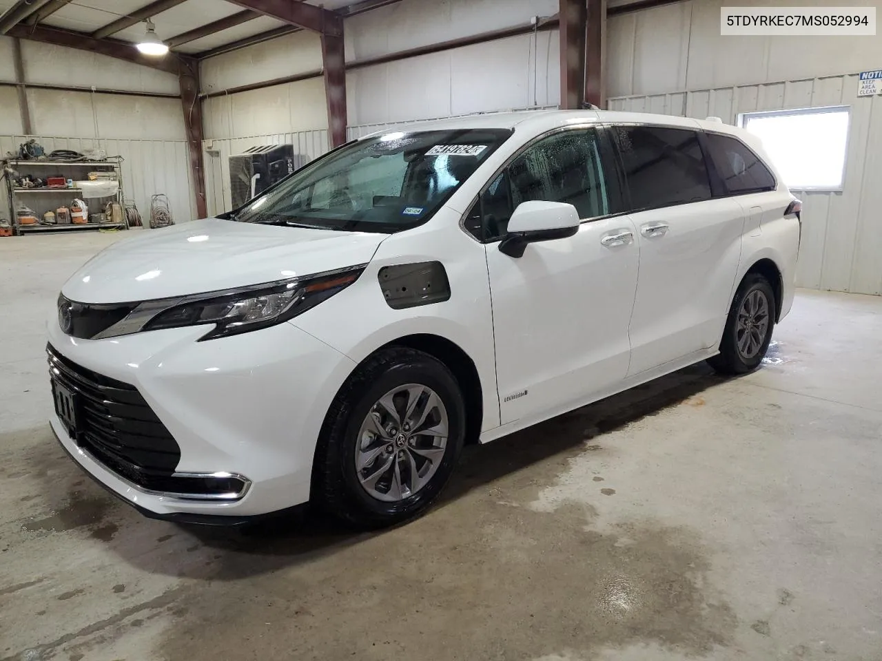 2021 Toyota Sienna Xle VIN: 5TDYRKEC7MS052994 Lot: 54197824