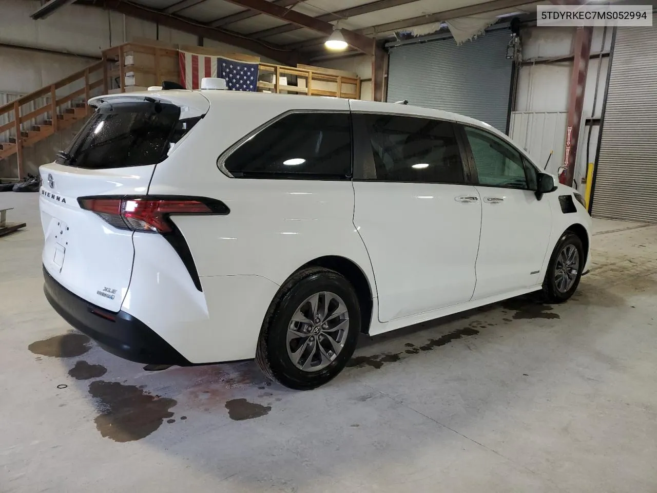 2021 Toyota Sienna Xle VIN: 5TDYRKEC7MS052994 Lot: 54197824