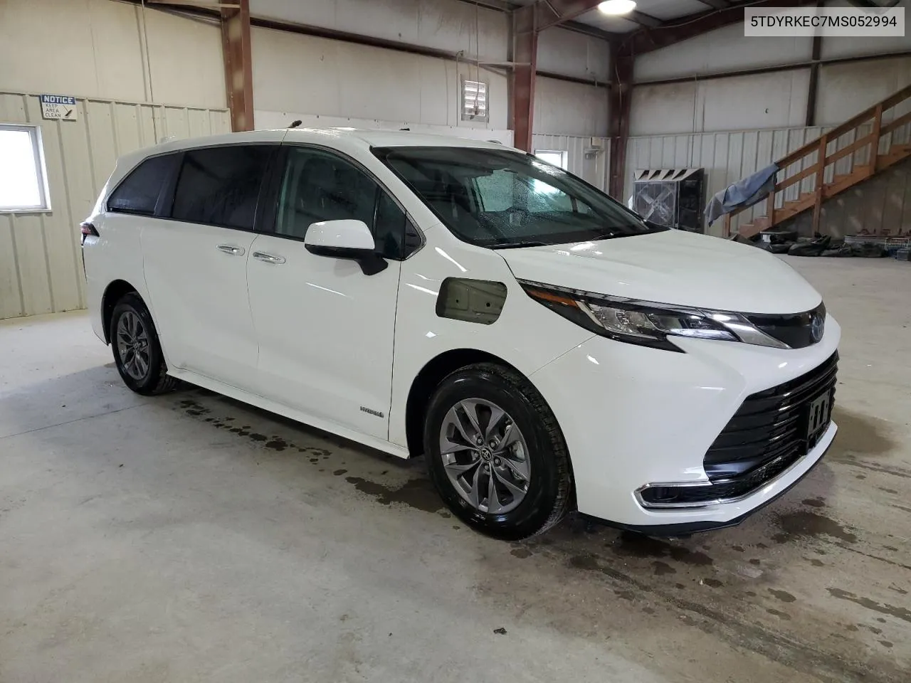 2021 Toyota Sienna Xle VIN: 5TDYRKEC7MS052994 Lot: 54197824