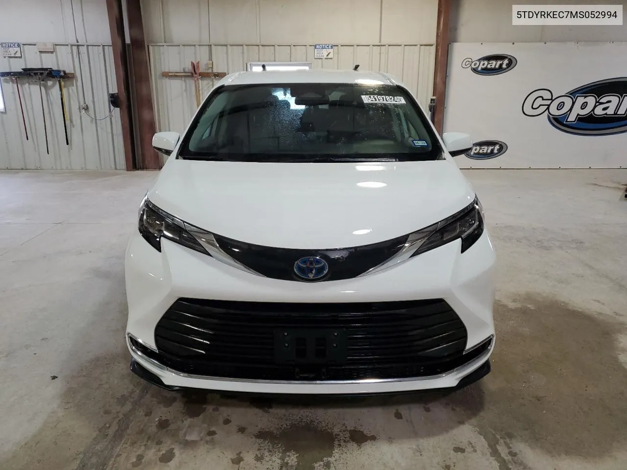 2021 Toyota Sienna Xle VIN: 5TDYRKEC7MS052994 Lot: 54197824