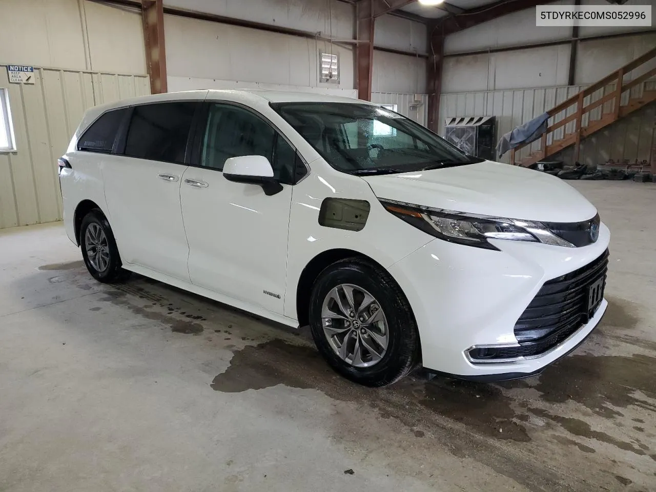 2021 Toyota Sienna Xle VIN: 5TDYRKEC0MS052996 Lot: 54197834