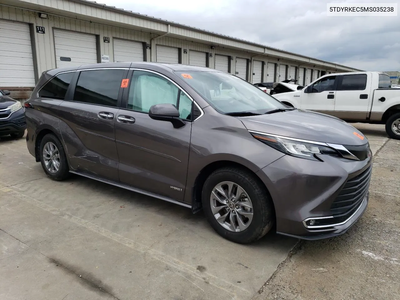 2021 Toyota Sienna Xle VIN: 5TDYRKEC5MS035238 Lot: 56428984