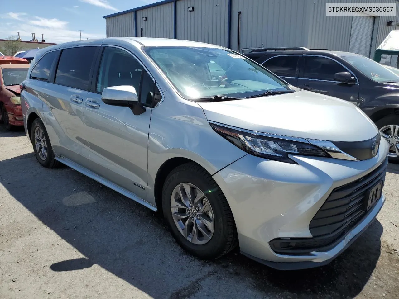 2021 Toyota Sienna Le VIN: 5TDKRKECXMS036567 Lot: 58119614