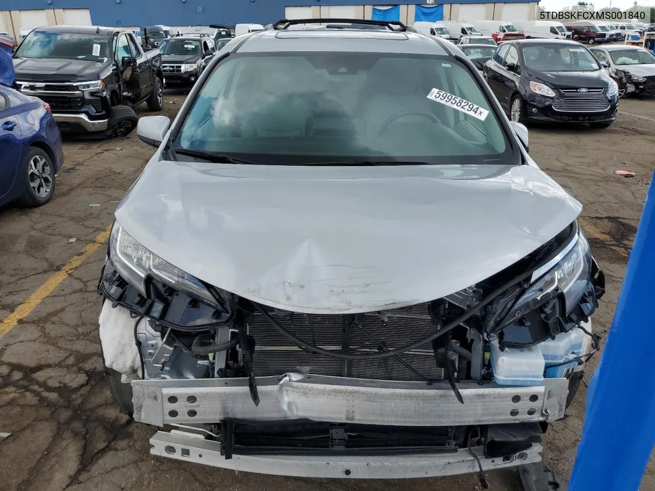 5TDBSKFCXMS001840 2021 Toyota Sienna Le